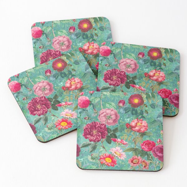 Artikelvorschau, Stilvolle Vintage Blumenmuster Himmel, Pflanzen Muster, botanische Illustration, Vintage grün floral entworfen und verkauft von ZeinabTaha.
