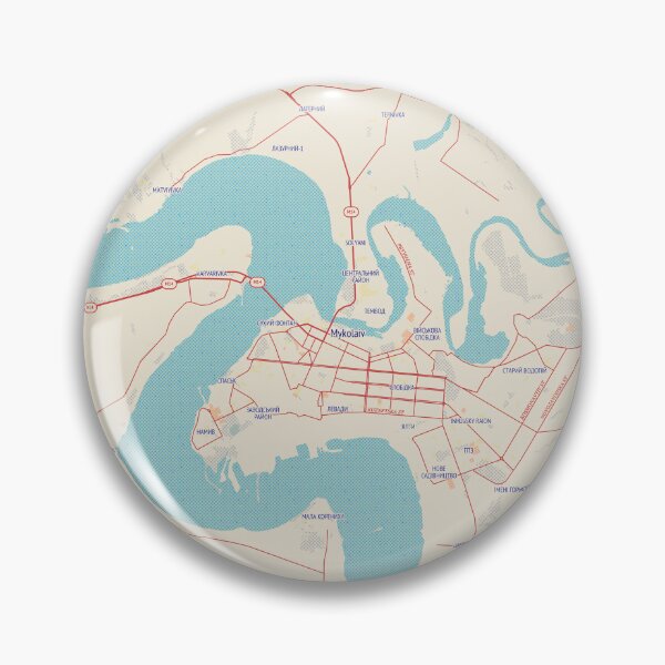 Item preview, Mykolaiv City Map designed and sold by randomorder.