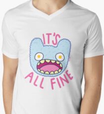 It's All Fine Men's V-Neck T-Shirt