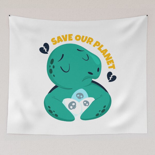 Item preview, Save the Planet Dino designed and sold by NestaReign.