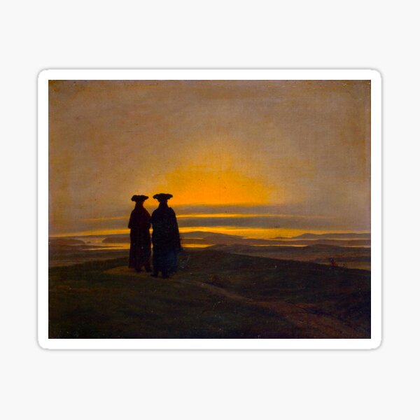 Artikel-Vorschau von HD Caspar David Friedrich - Sunset, designt und verkauft von gologodesigns.
