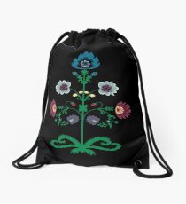 Polish Folk Art - Flowers Drawstring Bag