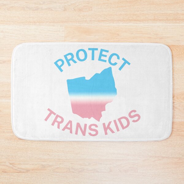 Item preview, Protect Trans Kids Ohio - Transgender Flag - Protect Transgender Children - Curved Design designed and sold by SayWhatYouFeel.