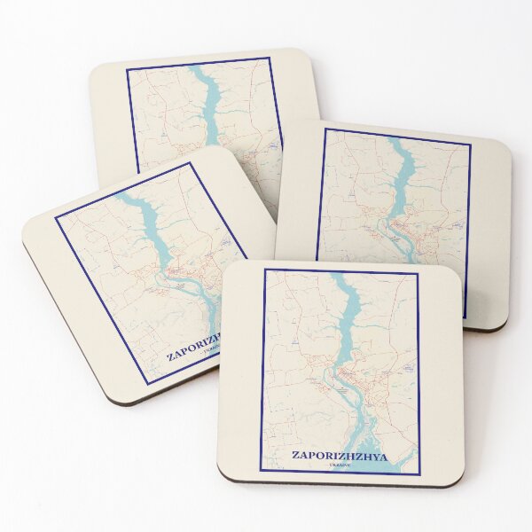 Item preview, Zaporizhzhya City Map designed and sold by randomorder.