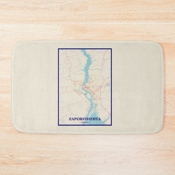 Item preview, Zaporizhzhya City Map designed and sold by randomorder.