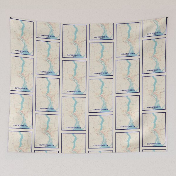 Item preview, Zaporizhzhya City Map designed and sold by randomorder.