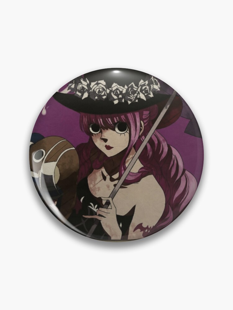 Original Anime ONE PIECE / Perona Metal Pin Badge Collectible Rare