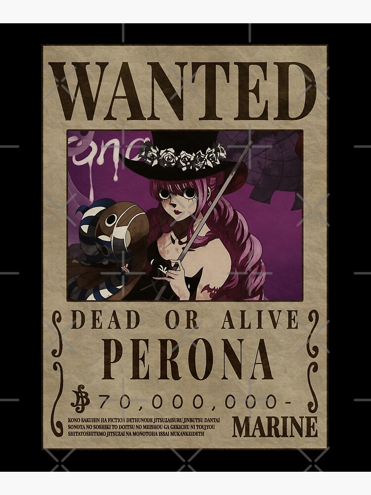 Poster Wanted  One Piece Bounty – Le Particulier
