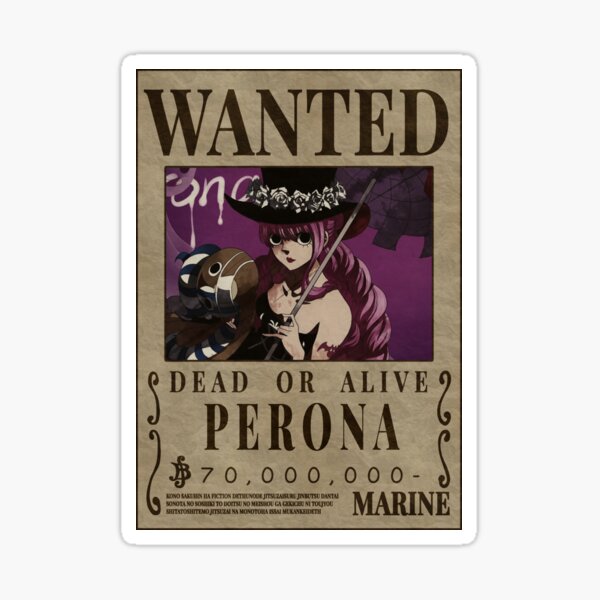 Pegatinas de Vinilo – One Piece – Wanted – Nube Kinton