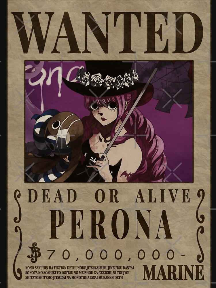 One Piece Straw Hat Pirates Wanted Poster T-Shirt