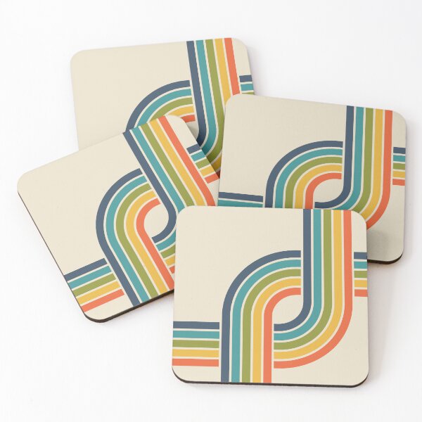 Item preview, Geometric Retro Rainbow  designed and sold by NicolJay.