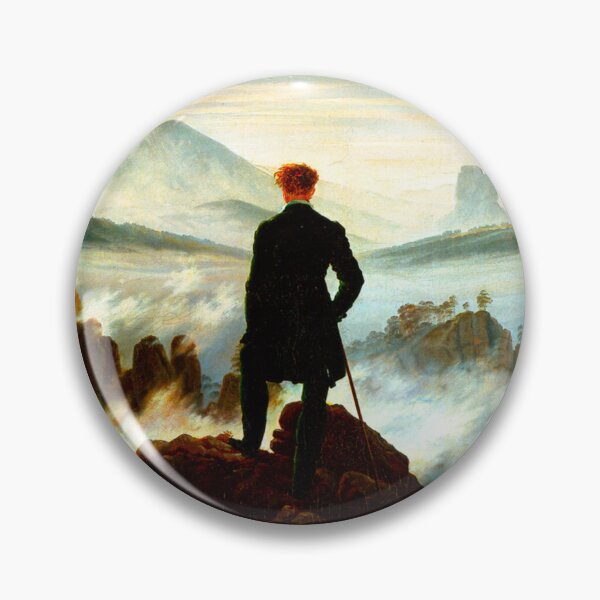 Item preview, HD Caspar David Friedrich - Der Wanderer über dem Nebelmeer designed and sold by Go Logo Designs.