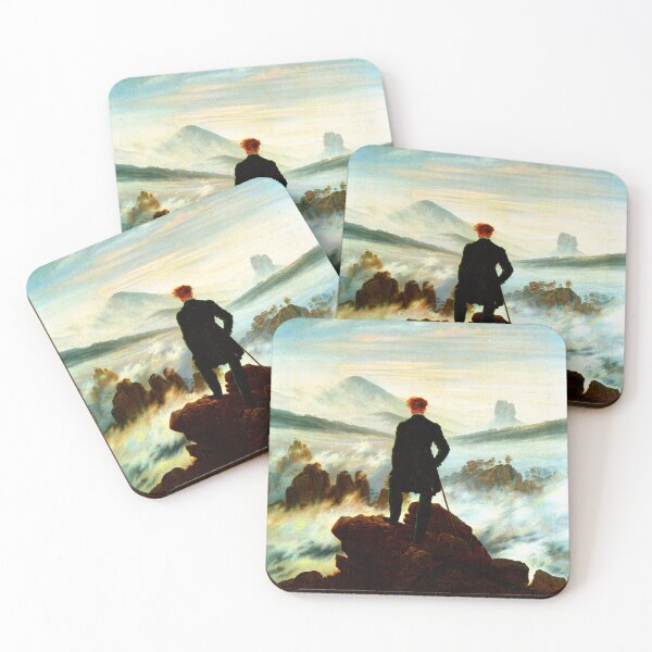 Item preview, HD Caspar David Friedrich - Der Wanderer über dem Nebelmeer designed and sold by Go Logo Designs.