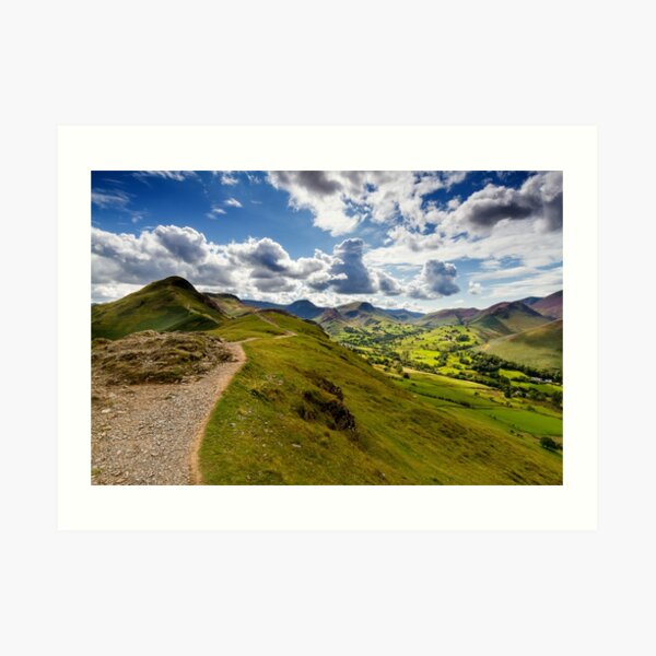 Cabells Walk and Newlands Valley Art Print