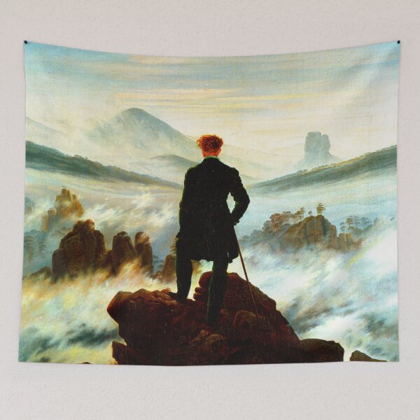 Item preview, HD Caspar David Friedrich - Der Wanderer über dem Nebelmeer designed and sold by Go Logo Designs.