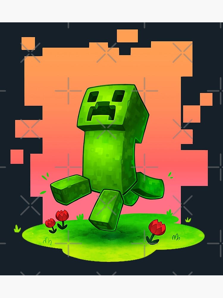 Minecraft Enderman and Creeper Poster for Sale by ddkart