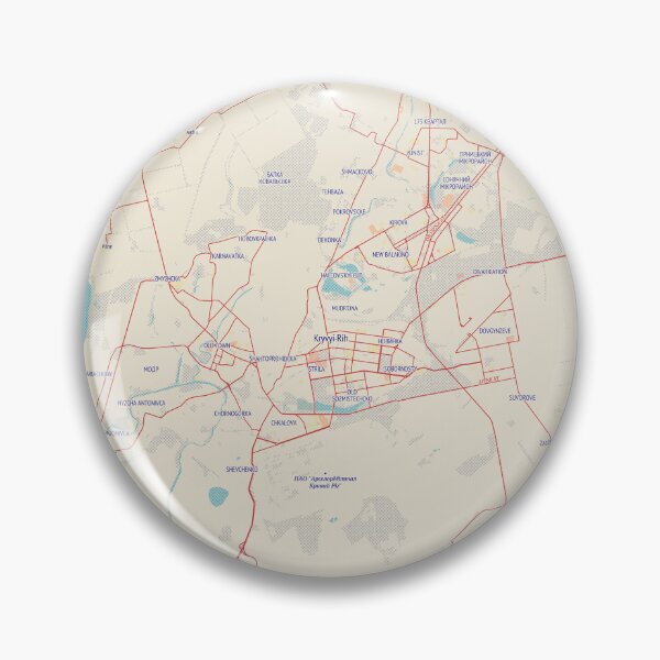 Item preview, Kryvyi Rih City Map designed and sold by randomorder.