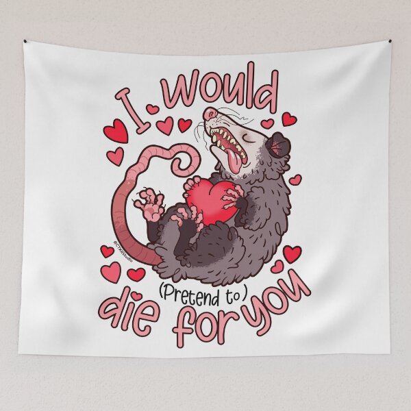 Item preview, Possum ~ I Would Pretend to Die for You designed and sold by ctkrstudio.