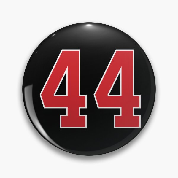 Item preview, Sports Number 44, red black color lucky sport forty four designed and sold by ArtIsParty.
