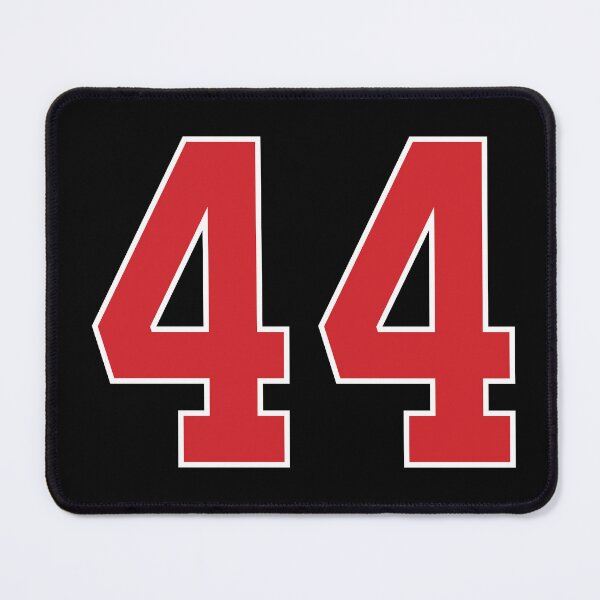 Item preview, Sports Number 44, red black color lucky sport forty four designed and sold by ArtIsParty.