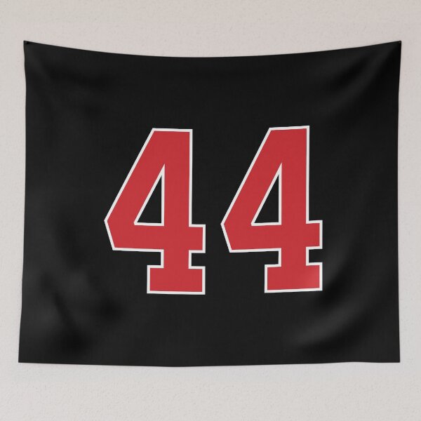 Item preview, Sports Number 44, red black color lucky sport forty four designed and sold by ArtIsParty.