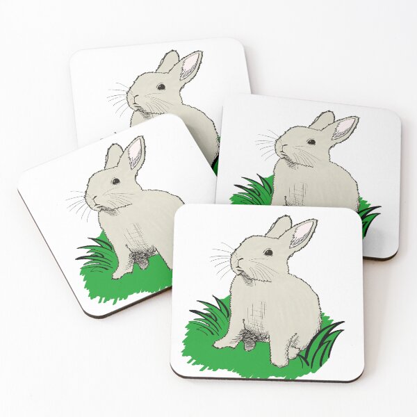 Item preview, Bunny / Easter Bunny Handdrawn Art Comic Style designed and sold by DrawnToDoodles.