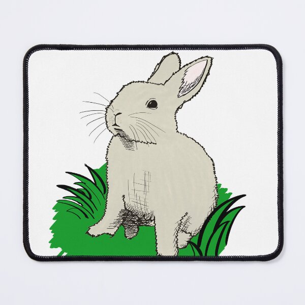 Item preview, Bunny / Easter Bunny Handdrawn Art Comic Style designed and sold by DrawnToDoodles.