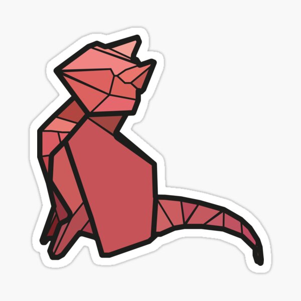 Origami Cat Sticker