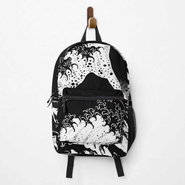 Item preview, The Great Wave off Kanagawa by Hokusai. Black and white. designed and sold by janesg.
