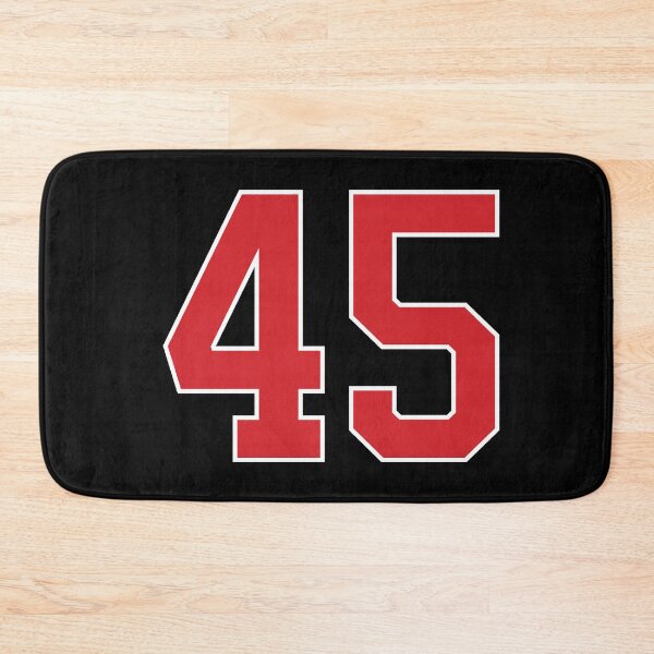 Item preview, Sports Number 45, red black color lucky sport forty five designed and sold by ArtIsParty.