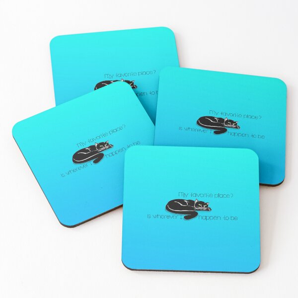 Item preview, Cat's favorite place sky blue deSign designed and sold by MystixJack.