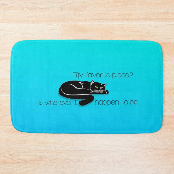 Item preview, Cat's favorite place sky blue deSign designed and sold by MystixJack.