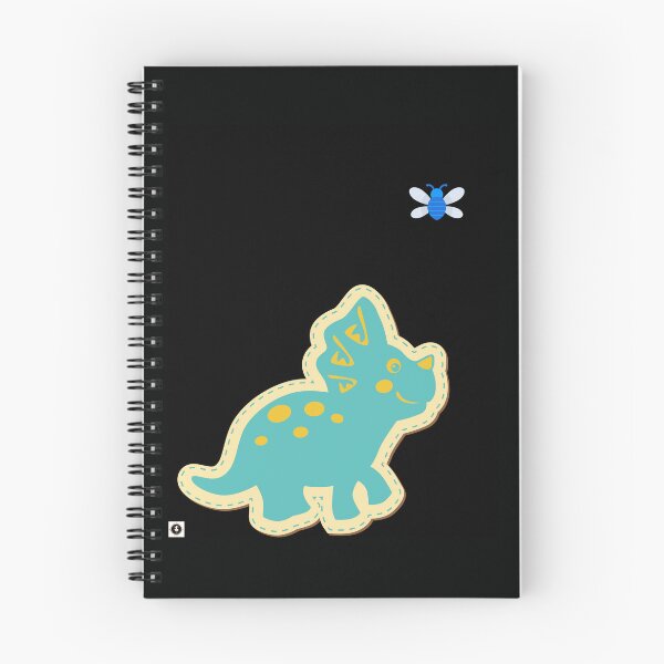 Item preview, Cute Baby Triceratops Chasing Blue Bumble Bee designed and sold by ForscarlettPub.