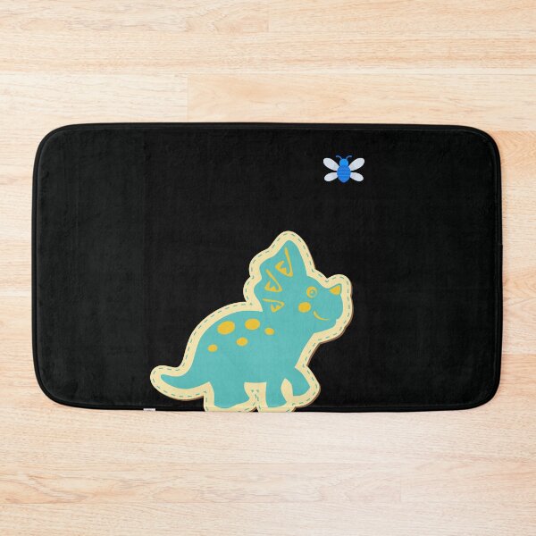 Item preview, Cute Baby Triceratops Chasing Blue Bumble Bee designed and sold by ForscarlettPub.