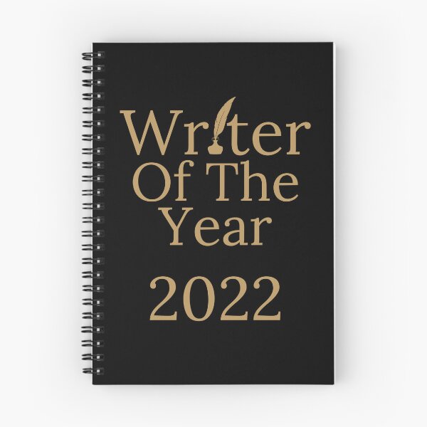 Item preview, Writer Of The Year 2022 - Gold Text Black Background designed and sold by TheKnightWriter.