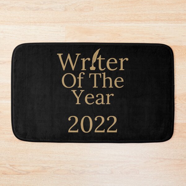 Item preview, Writer Of The Year 2022 - Gold Text Black Background designed and sold by TheKnightWriter.