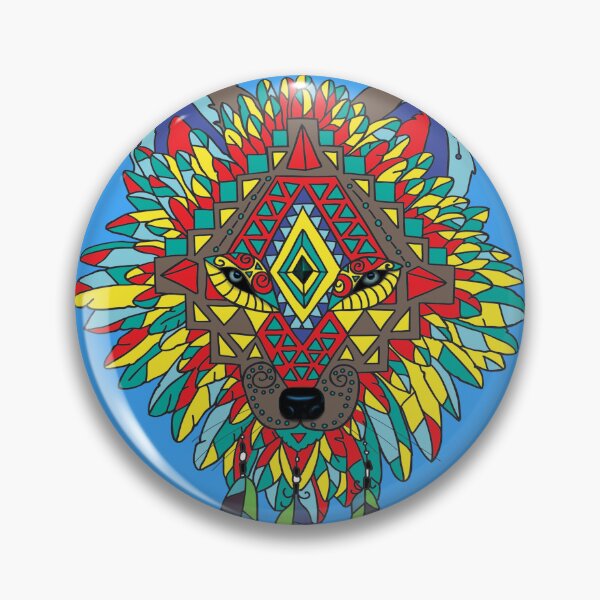 Item preview, Animal de poder - El lobo designed and sold by Rainbow Earth.