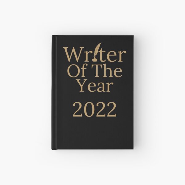Item preview, Writer Of The Year 2022 - Gold Text Black Background designed and sold by TheKnightWriter.
