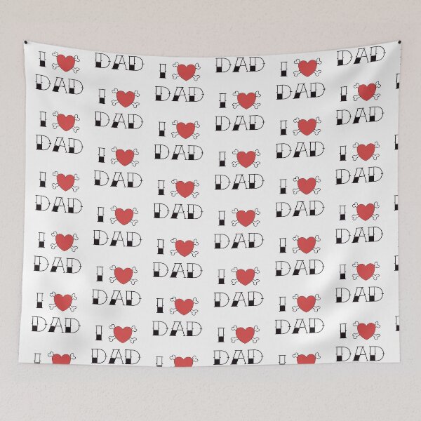 Item preview, I (Love) Heart Dad Tattoo designed and sold by surgedesigns.