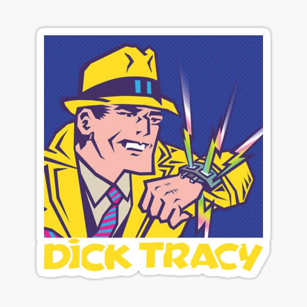 Dick Tracy Sticker By Darwinstill Redbubble