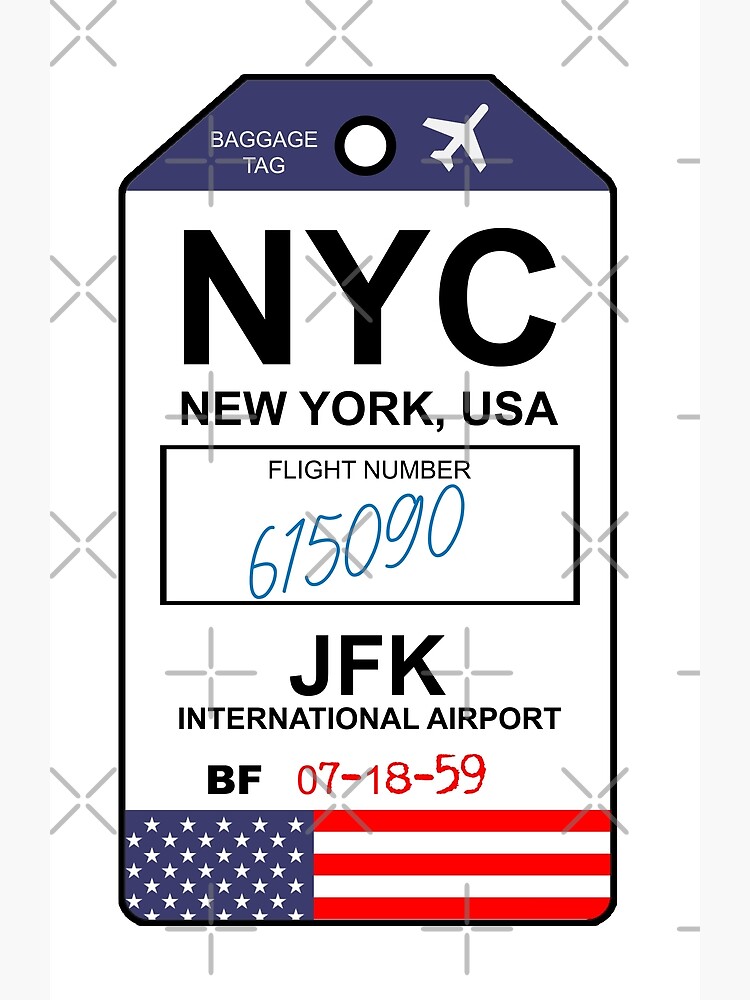 "NEW YORK CITY AIRPORT" Poster for Sale by hometowndesign Redbubble