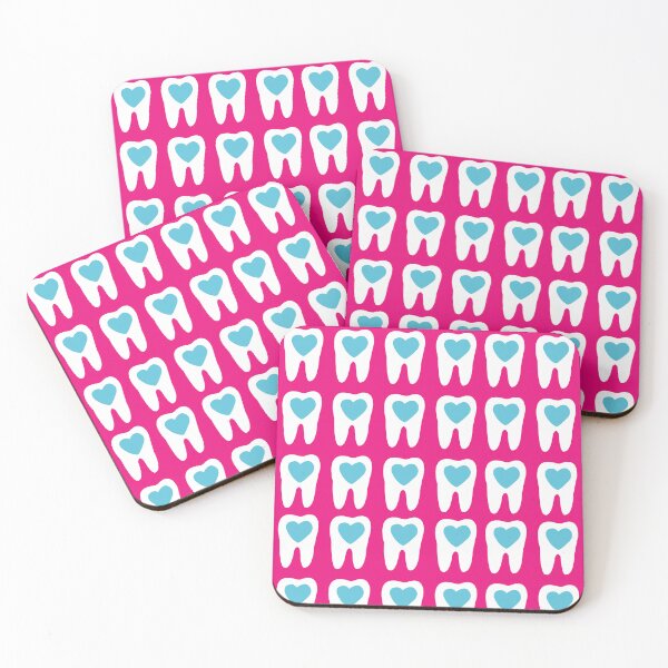 Item preview, funny teeth. Cute tooth art. Dentist pattern design. designed and sold by Denisse diseno.