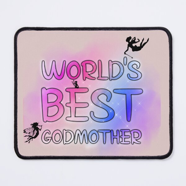 Item preview, Worlds Best Godmother in pink purple designed and sold by LGMmugsdesign.