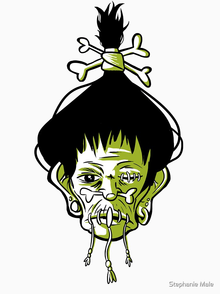 Voodoo Shrunken Head Tattoo Occult by steph68a