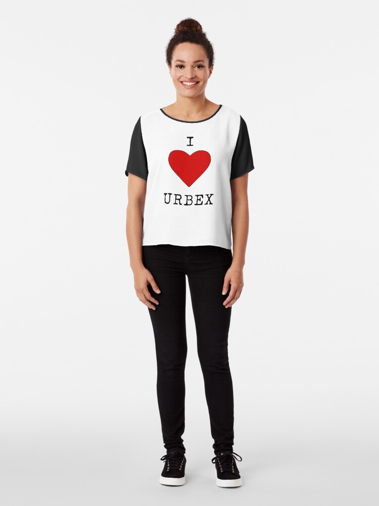 Alternate view of I love urbex Chiffon Top