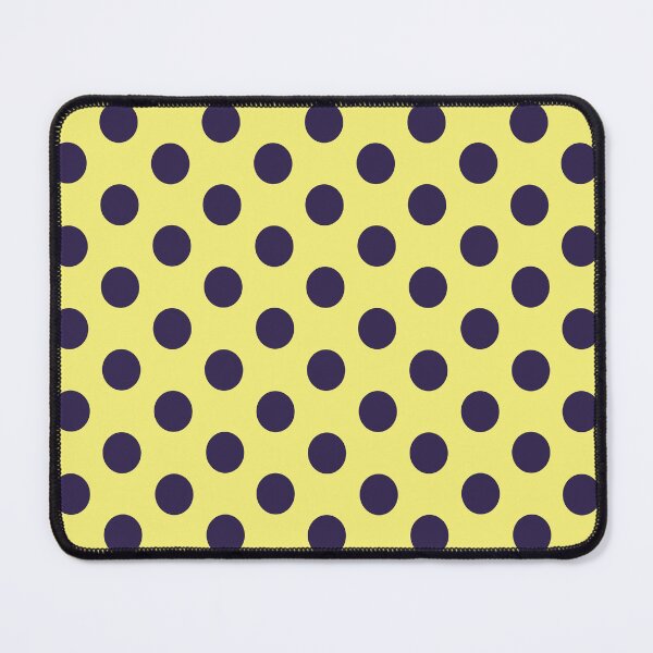 Item preview, Medium NAVY BLUE and YELLOW POLKA DOTS designed and sold by RachelMacht.
