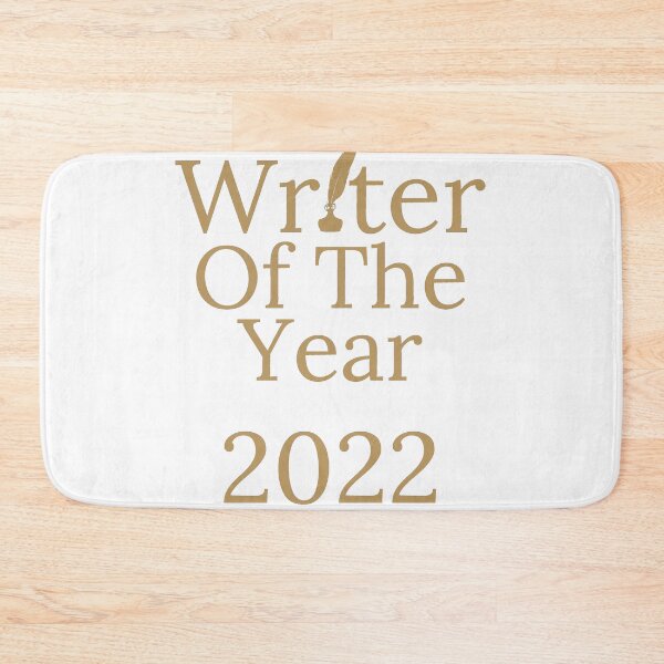 Item preview, Writer Of The Year 2022 - Gold Text White Background designed and sold by TheKnightWriter.
