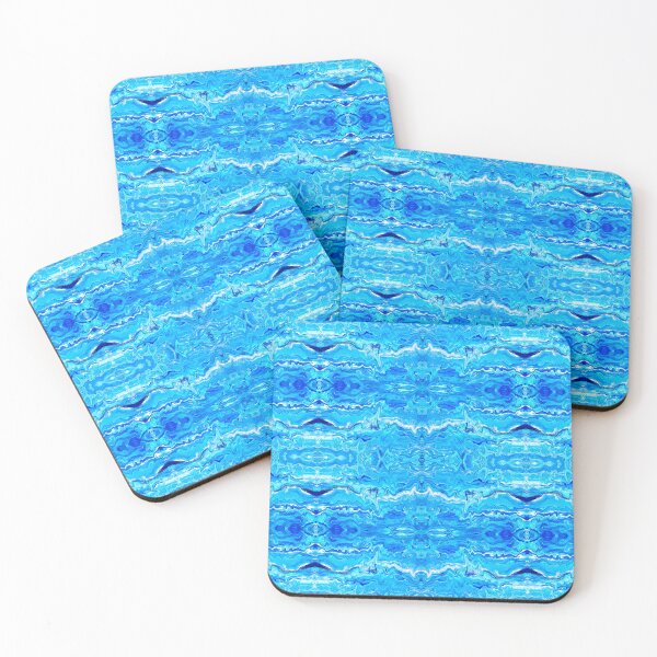 Item preview, Abstract Turquoise, Blue, Navy, and White Painting designed and sold by Creative-Voyage.