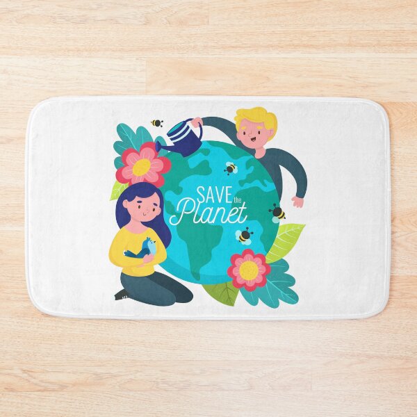 Item preview, Save the Planet Floral Bees designed and sold by NestaReign.