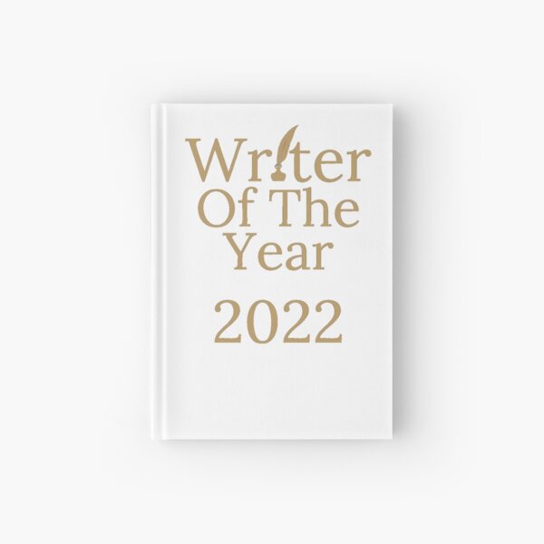 Item preview, Writer Of The Year 2022 - Gold Text White Background designed and sold by TheKnightWriter.